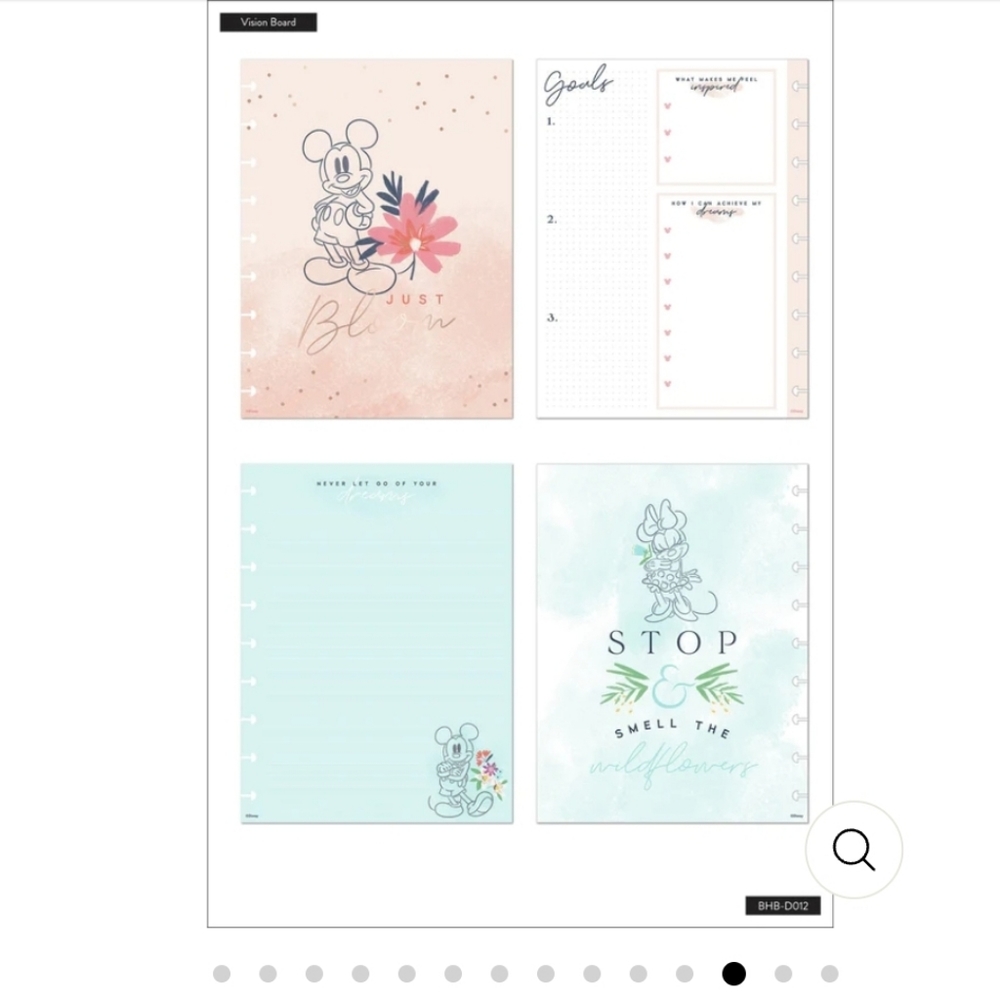 The Happy Planner Disney Be Happy Box Set Bundle Let your dreams blossom - Picture 6 of 6